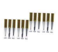 Baluue 6pezzi Tubetti Vuoti Per Lucidalabbra e Cosmetici Con Dorato Bottiglie Per Eyeliner Brush e Lip Gloss Accessori Makeup Pratici e Leggeri Per Viaggi e Uso Quotidiano