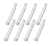 Baluue 8 Pezzi Viti di Espansione per Calcestruzzo Dado in Acciaio e Gomma per Dosso Rallentatore Antivibrante, Bulloni di Espansione Esterni Resistenti per Parcheggi e Strade,