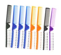 Baluue 8pezzi Pettine Pieghevole Anti-statico Doppia Testa Per Lungi Design Compatto Per Viaggi Colori Casual Per Uso Quotidiano e Professionale