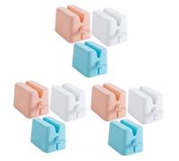 Baluue 9pezzi Spremi Dentifricio Manuale Plastica Strumento Facile Da Usare Per Svuotare Tubetti Di Dentifricio e Cosmetici Bianco Rosa Blu