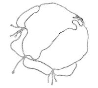 Baluue accessori goccia d'acqua catena da sposa copricapo per le donne catena frontale da donna fasce d'oro hair charms hair jewelry copricapo femminile catena della fronte lega bianca