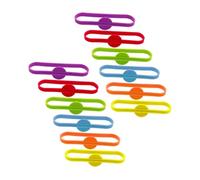 Baluue Anelli Segna Bicchieri in Silicone Colorati, Set da 12 Pezzi per Riconoscere Bicchieri da Vino e Festa, Elastici e Adatti per Adulti, per Cocktail, Barbecue e Colore Casuale