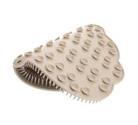 Baluue Asciugamano Da Bagno Pulizia Indietro Corpo Setola Doccia Fa Lo Scrubber Adulti Attacco Dello Scrubber Lavasciuga Posteriore Con Ventose Tappetini Da Bagno Tpe Khaki