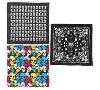 Baluue Bandana da Uomo con Teschio Bandana Nera Fascia per Bandana Sportiva Versatile per Le Occasioni