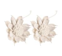 Baluue Bastoncini Profumati e Corda di Cotone per Aromaterapia per Diffusore senza Fuoco 2 Pezzi con Fiore di Carta Paglia Beige e Diffusione Uniforme del Profumo in Bagno
