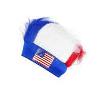 Baluue berretto per fascia per parrucca abbigliamento usa parrucche che fanno cappucci headband cappello ventolatore hat cuffia per parrucca elastica Poliestere Blue