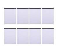 Baluue Blocchi per Appunti Legali a Righe Blocco di Carta Bianco A5 da 400 Fogli Set da 8 Pezzi Fogli Strappabili per Ufficio Studio Legale e Uso Professionale in Movimento