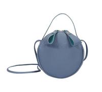 Baluue Borsa Tracolla Piccola da Donna in Pu Design a Righe, Forma Rotonda, per Party e Storage Carte e Telefono
