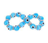 Baluue Braccialetto da Donna in Vetro Blu Design Occhio Turco, Elegante e Creativo, Materiale Affidabile e Facile da Indossare, per Welfare Aziendale