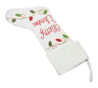 Baluue Calza di Natale Decorativa in Poliestere Resistente a Strappi, Forma Calza Festiva per Albero di Natale e Parete, Come Sacchetto Porta Dolci