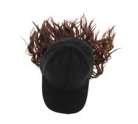 Baluue Cappello Parrucca Capelli Corti e Ricci Cappellino Da Baseball Parrucca Sintetica Stile Bobo Per Donne Utilizzo Quotidiano
