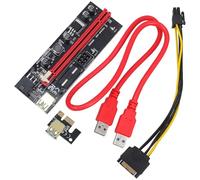 Baluue Cavo di Prolunga Pcie in Rame e Componenti Elettronici Rosso per Scheda Grafica Esterna Connessione Affidabile per Videogiocatori e Appassionati Multimediali