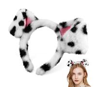 Baluue Cerchietto Orecchie da Dalmata Versatile per Cosplay e Feste a Tema, Accessorio Chioma Giocoso e Accattivante per Adulti