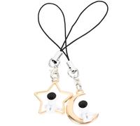Baluue Charm Pendente Telefono Astronauta e Stella 2 Pezzi in Lega e Corda di Cotone Decorazione Multifunzionale per Cellulare da Uso Quotidiano