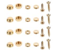 Baluue Chiodi in Rame per Specchi 13mm 8 Pezzi Viti Autofilettanti Copertura Decorativa Piatta per Cartelli Pubblicitari Facili da Smontare