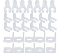 Baluue Clip di Montaggio per Luci a Corda Neon LED 14mm 30 Pezzi in Plastica Flessibile per Fissaggio Luci da Interno ed Esterno, Clip per Decorazioni Matrimonio e Terrazza