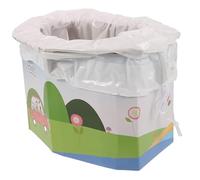 Baluue Comoda Toilette Portatile Pieghevole Per Auto Adatta Per Campeggio Materiale Resistente Facile Da Riporre Utilizzabile Come Sgabello e Contenitore Per Rifiuti Per Esterni e Viaggi