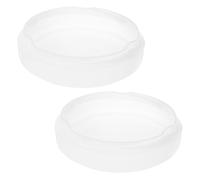 Baluue Copertura per Lampadina Ventilatore da Soffitto 2 Pezzi Paralume in Plastica Rotondo Blocco a Torsione Sostituzione per Lampade Cucina Balcone e Bagno Diametro 187 CM