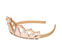 Baluue Coroncina Elegante Per Bambine Con Perle e Strass Cerchietto Per Compleanni e Feste Accessorio Per Piccole Principesse Per Performance e Occasioni Speciali