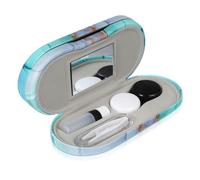 Baluue Custodia Portatile Per Occhiali Da Viaggio Scatola Per Lenti e Accessori Design Due Resistente All Usura Per Viaggi e Lavoro