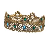 Baluue Da Uomo Da Sposa Cosplay Del Re Corone Per Le Donne Re Diadema Arredamento Principessa Accessori Per Per Il Ballo Di Fine Anno Di Festa Glitterata Lega