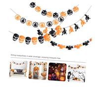 Baluue Decorazioni Halloween da Appendere in Feltro 5 Pezzi Zucca Pipistrello Ragno Strega e Teschio - Set Striscioni per Festa Decorazione Casa Stregata per Pareti Porte e