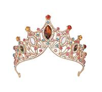Baluue Di Diamanti Colorati In Stile Barocco Lucido Corone Principessa Vintage Principessa Tiara Tiara Di Nozze E Nuziale Sposa Fascia Sposa Tiara Copricapo