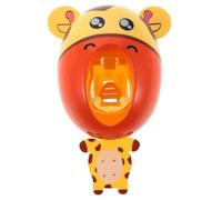 Baluue Dispenser Dentifricio Automatico Cartone Animato Giraffa Accessorio Bagno Foratura in Abs Leggero Dosatore e Risparmio Dentifricio per Casa e Viaggio