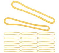 Baluue Elastici in Gomma Gialla Resistenti ad Alte Temperature Grandi Elastici Spessi per Ufficio e Scuola per Gestione Documenti e Progetti Fai da Te