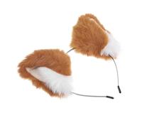 Baluue Fascia per Capelli con Orecchie di Volpe in Morbidezza Tessile per Feste e Cosplay Accessorio Animale Carino per Adulti e Ragazze Copricapo Festival Party