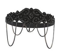 Baluue Fascia Per Con Catena Strass Accessorio Elegante Per Sposa e Cerimonie Per Feste e Matrimoni Design Vintage e Comodo Da Indossare