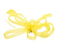 Baluue Fermaglio per Capelli Fascinator da Donna, Spilla a Forma di Fiore per Cappello da Tè Pomeridiano, Accessorio per Capelli da Sposa/matrimonio, Giallo
