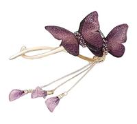 Baluue Fermaglio Per Farfalla Metallo Con Nastro Accessorio Elegante Per Donne Per Eventi Speciali e Uso Quotidiano Design Con Brillanti e Dettagli Doppia Farfalla