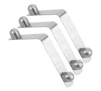 Baluue Fibbia a Molla a V per Bastone da Passeggio 3 Pezzi - Clip di Compressione in Acciaio Resistente per Supporto Regolabile per Deambulatore - Accessori per Bastoni da Passeggio per