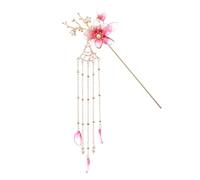 Baluue Forcina Per Con Fiore Di Imitazione Squisita Per Con Nappa Bastoncino Per Retrò Per Donna Perfetto Per Occasioni Speciali