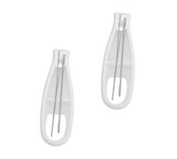 Baluue Gancio Per Bottoni Una Sola Mano 2 Pezzi in Acrilico e Acciaio Resistente Per Abbottonare Facilmente Cappotti, Strumento Portatile Per Uso Domestico e Persone Mobilità Ridotta