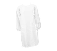 Baluue Grembiule Da Salone Per Stilisti Cosmetologi Barbieri Abbigliamento Da Lavoro Grembiule Da Parrucchiere Con Maniche Bianche Tasche Portaoggetti