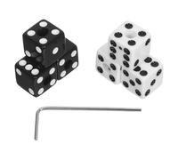 Baluue Manopole Dado per Chitarra Elettrica 6 Pezzi Nero e Bianco Controllo Volume e Tono con Chiave Compatibili per Basso e Chitarra Accessori per Performance e Studio Musicale