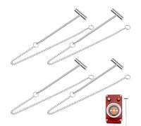 Baluue Martello Antincendio Rompi Finestra per Idrante 4 Pezzi Strumento Compatto per Allarme Emergenza e Attivazione Pulsante Sicurezza, Accessorio per Scatola Estintore e Kit