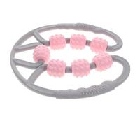 Baluue Massaggiatore Gambe Ruote Rosato Leggero e Portatile Roller per Stimolazione Muscolare e Sollievo Affaticamento Strumento Fitness per Migliorare Circolazione e Flessibilità