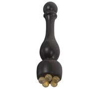 Baluue Massaggiatore Viso in Legno di Palissandro Viola Perle in Corno a Forma di Piccolo Bocciolo di Loto, Design Ergonomico per Rilassamento e Miglioramento della Circolazione