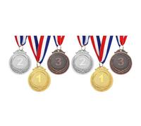 Baluue Medaglie e Ricordo Perfette 6 Pezzi in Lega di Zinco per Premi Sportivi Pratiche per Competizioni Scolastiche e Feste Sportive