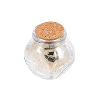 Baluue Messaggi Capsule Cartacee Creative con Bottiglia dei Desideri Note Nere per Biglietti d Amore e Amicizia Regalo Anniversario e Compleanno Decorazione Scrivania