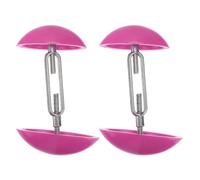 Baluue Mini Tendiscarpe Regolabili in Alluminio e ABS Supporto Antirughe per Scarpe da Casa Espansore Pratico e Compatto per Allungamento Calzature Set da 1 Paio Colore Rosa