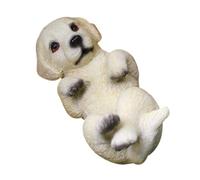 Baluue Miniatura Retriever in Figurina Realistica Cucciolo Statua Decorativa per Micro Paesaggi e Ornamento Adorabile per Interni e Giardini