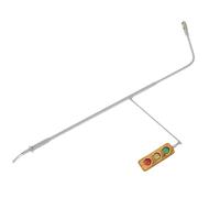 Baluue Modello Segnalatore Luminoso Ferroviario in Abs e Metallo Mini Lampada LED per Diorama e Decorazione Tavolo Paesaggistico Accessorio Table per Modellismo Treni