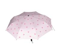 Baluue Ombrello Unisex UV e Antipioggia Leggero e Resistente con Rosa Ombrellino Compatto per Protezione Sole e Pioggia