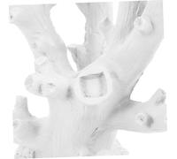 Baluue Ornamento Corallo Resina Mediterraneo Bianco Decorazione Casa Mare Accessorio Marino per Soggiorno e Ingresso Figurina Corallo Artificiale Realistica