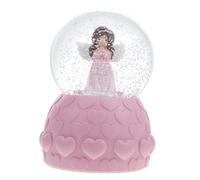 Baluue Palla di Cristallo Musicale con Angioletto e Luci LED Multicolori Decorazione Sfera per Camera Ragazza Carillon con Nevicata Automatica per Casa e Regalo Festival