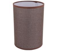 Baluue Paralume Cilindrico di Lino Marrone Scuro 140x200 Mm, Coprilampada Piccolo per Lampade da Tavolo e Lampadari, Ombra Chiara per Camera da Letto, Soggiorno e Ufficio